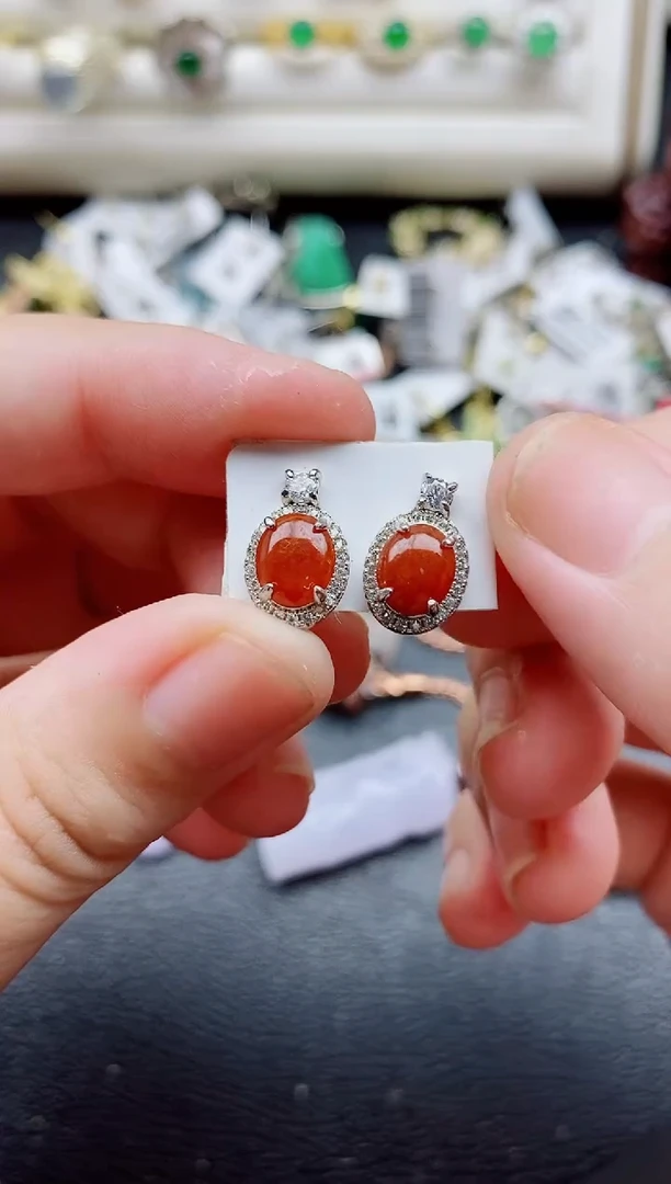 银S925镶嵌戒指翡翠1