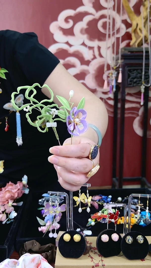 刺绣非遗绒花002