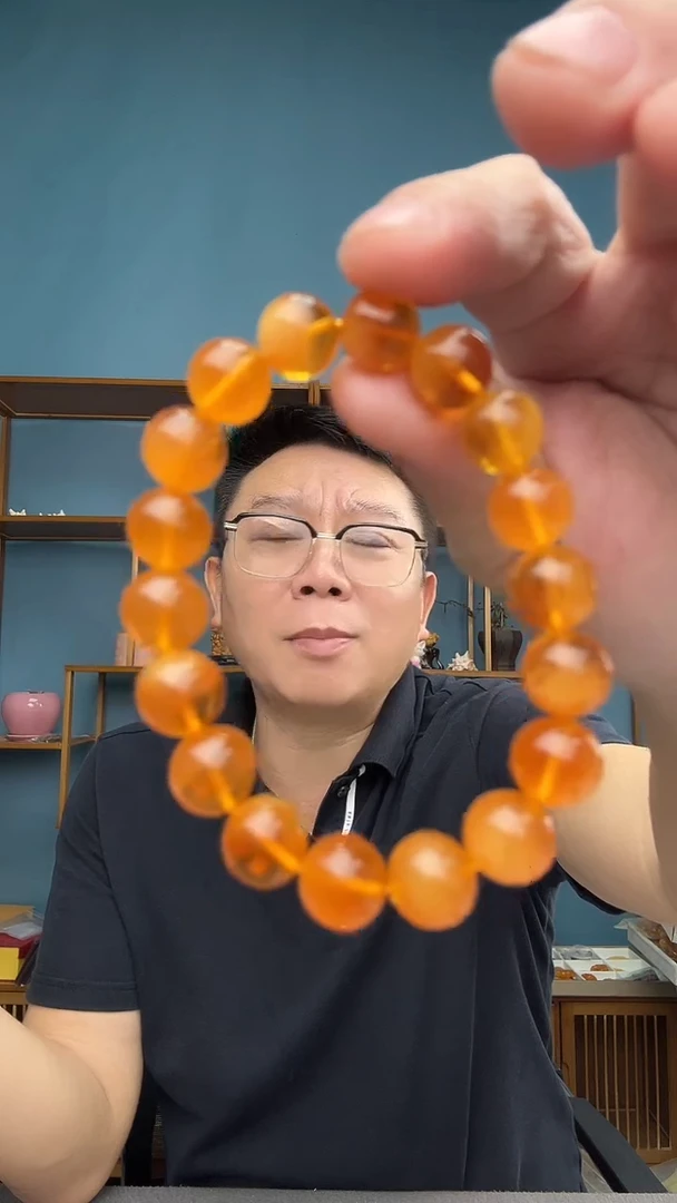 裸石琥珀未镶嵌13手串10mm