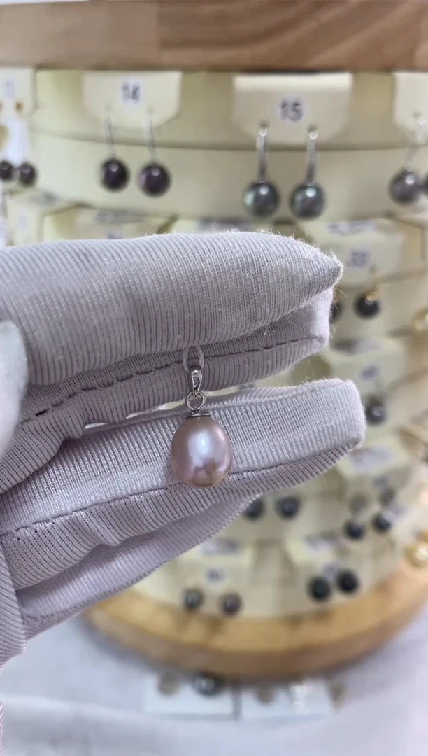 吊坠(不含链)银S925镶嵌淡水珍珠1