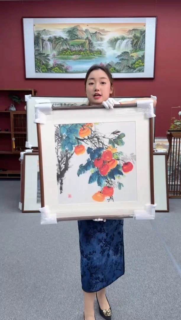 国画手绘 事事如意 68*68