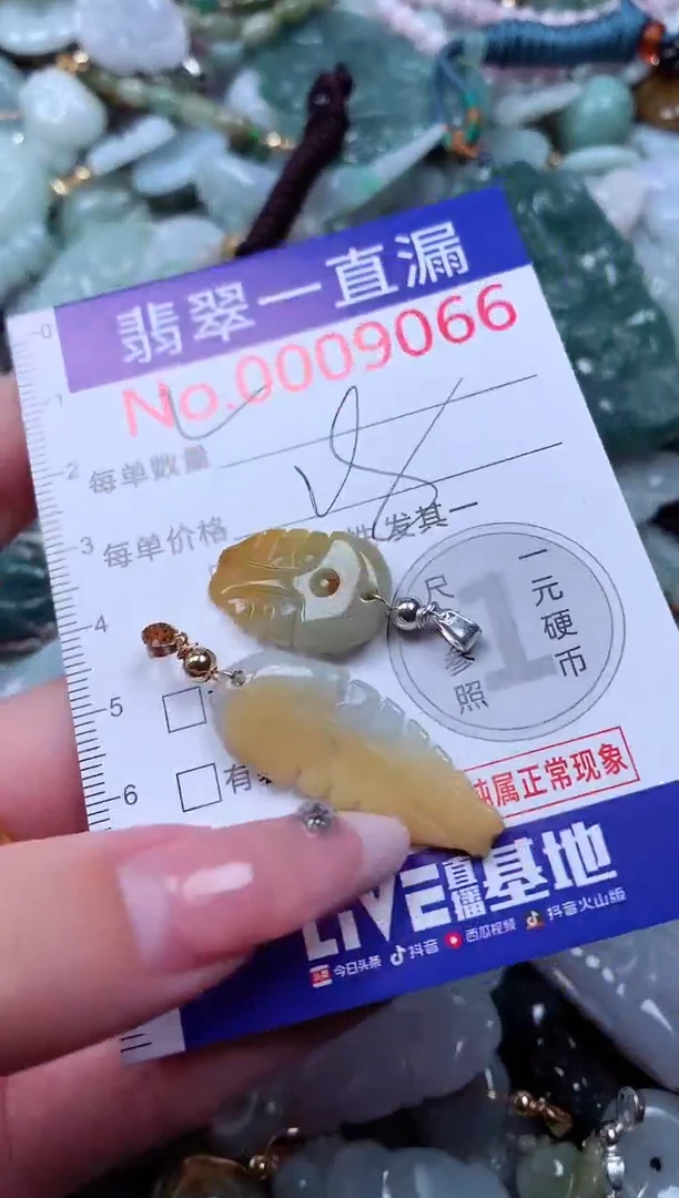 翡翠未镶嵌吊坠(不含链)9066