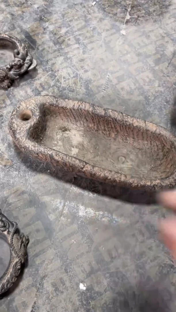 陶土【火山泥】牛槽盆