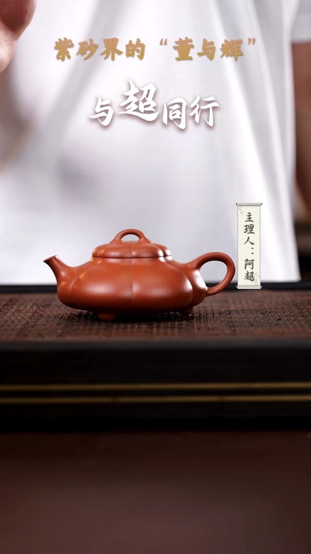 茶壶紫砂灰**奇AG17322 袁恺岑隐瓢 朱砂200cc内推