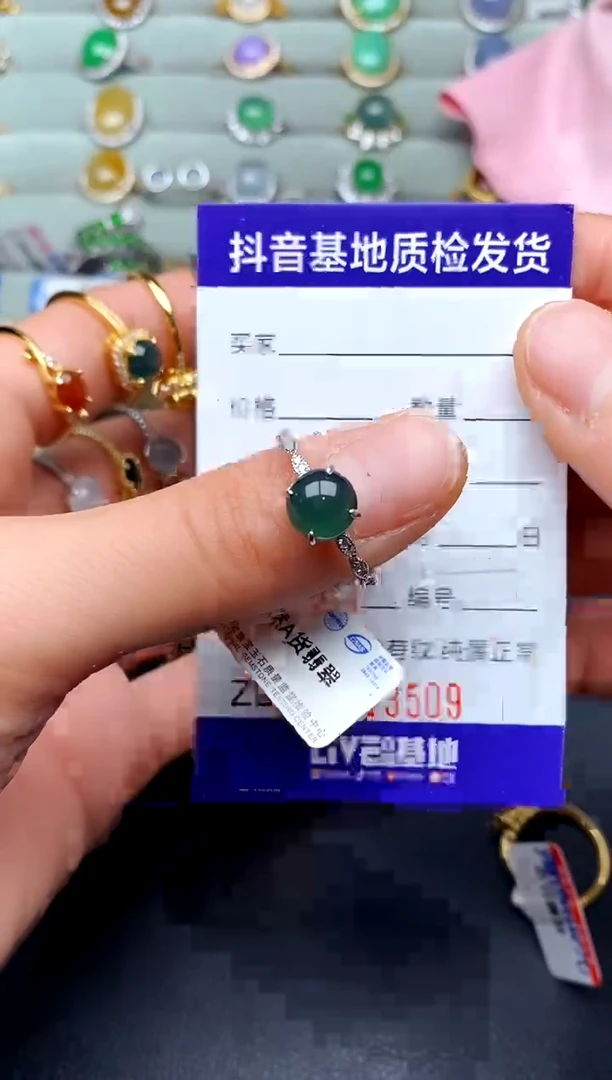 【闪购商品】翡翠戒指银S925镶嵌...............