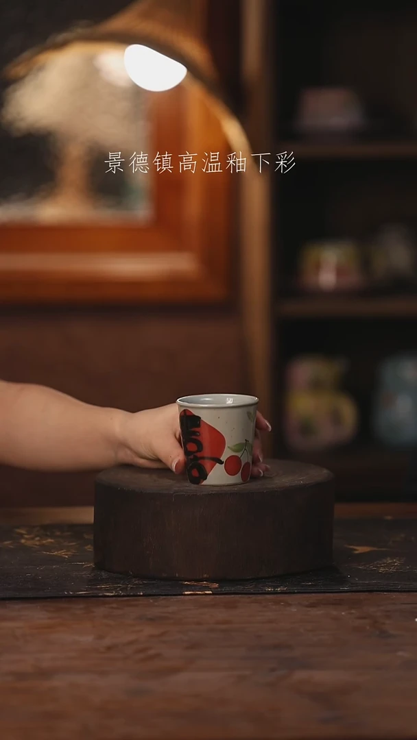 陶瓷景德镇高温釉下手绘陶瓷062
