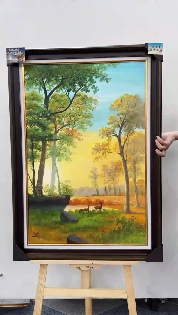 国画王东圃-油画山水作品