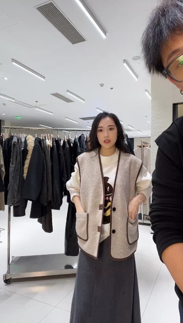 YOEYYOU 复古宽松马甲XS S