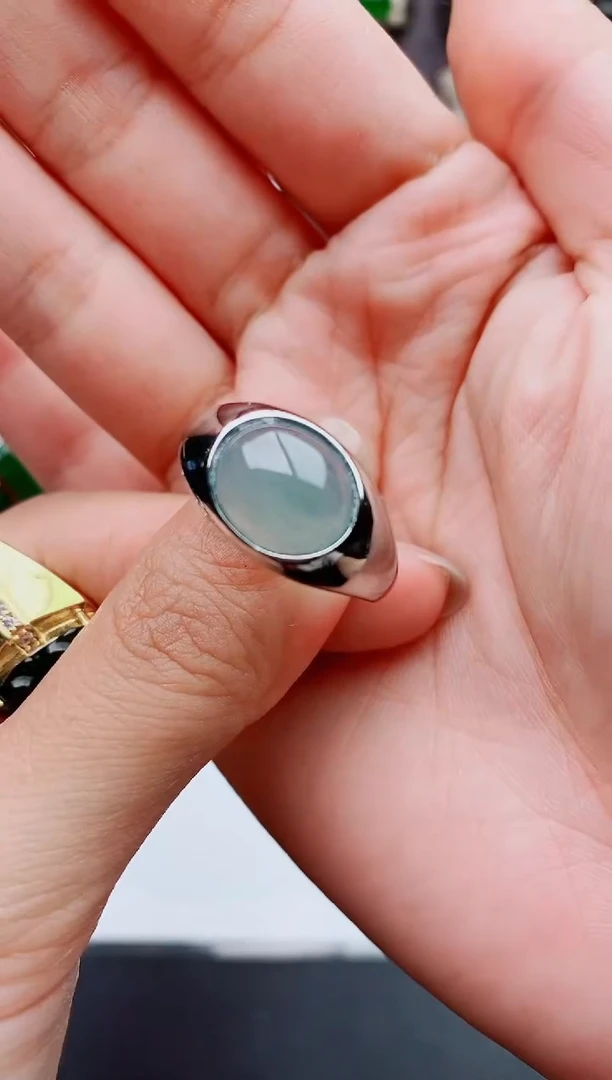 未镶嵌戒指翡翠天然翡翠男戒