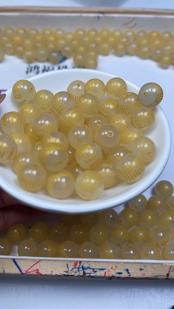 未镶嵌散珠南红玛瑙B340 荔枝冻 心经12mm3个9.9元