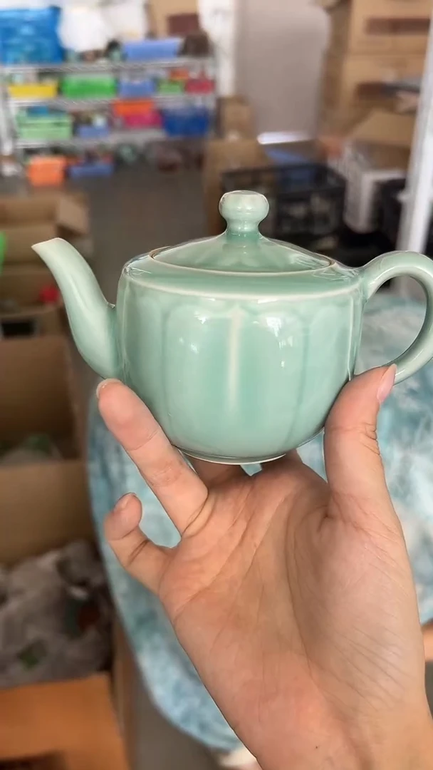 龙泉云间青瓷小米茶器