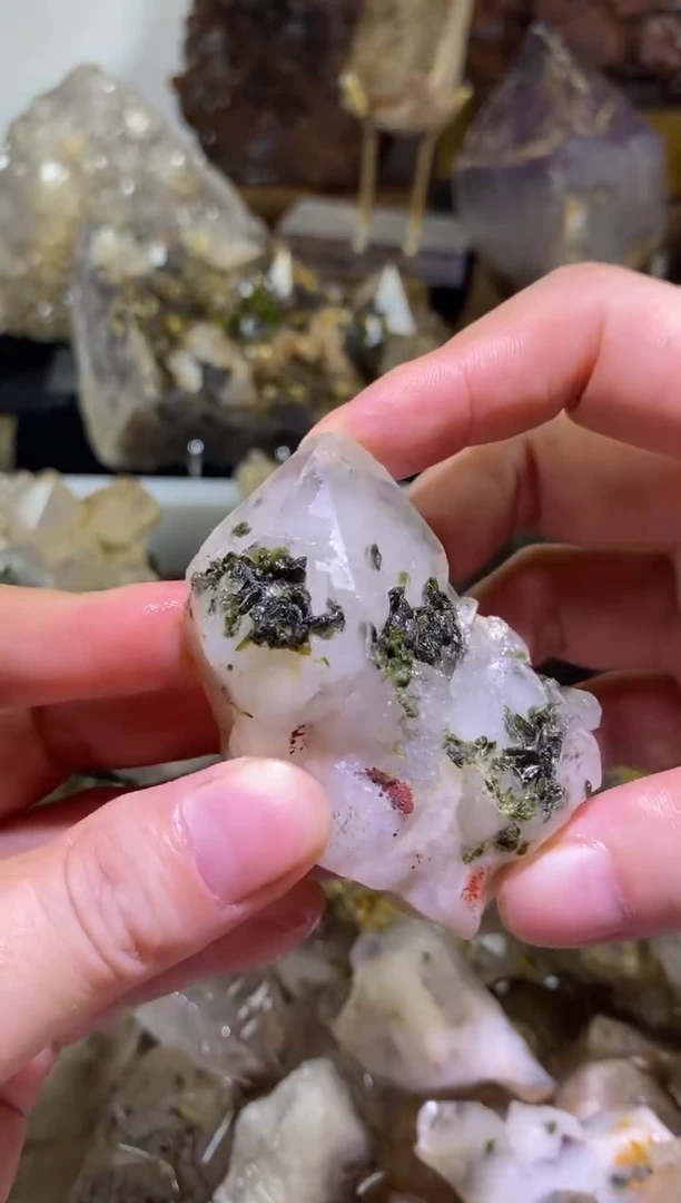 未镶嵌珠宝半成品水晶46号100g四川超七花园水晶