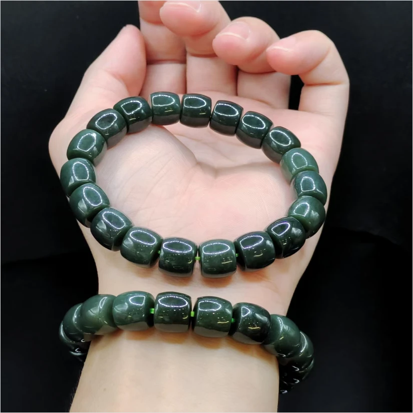 【老三珠宝】和田玉老型珠单圈手串【多样性发其一】约10mm+