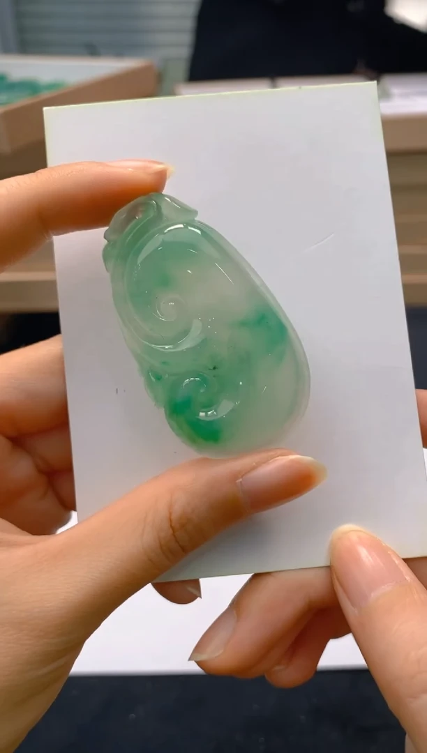 【闪购商品】石英质玉颈饰未镶嵌冰美人非洲翠146