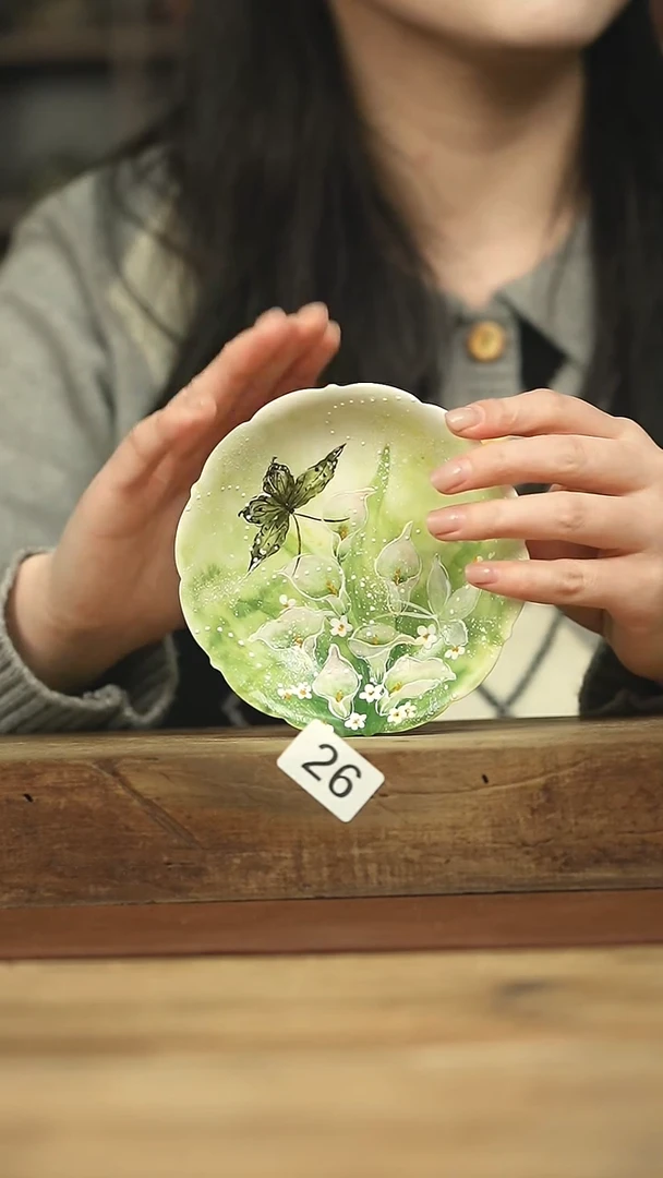设计师手作款 十七手绘壶承