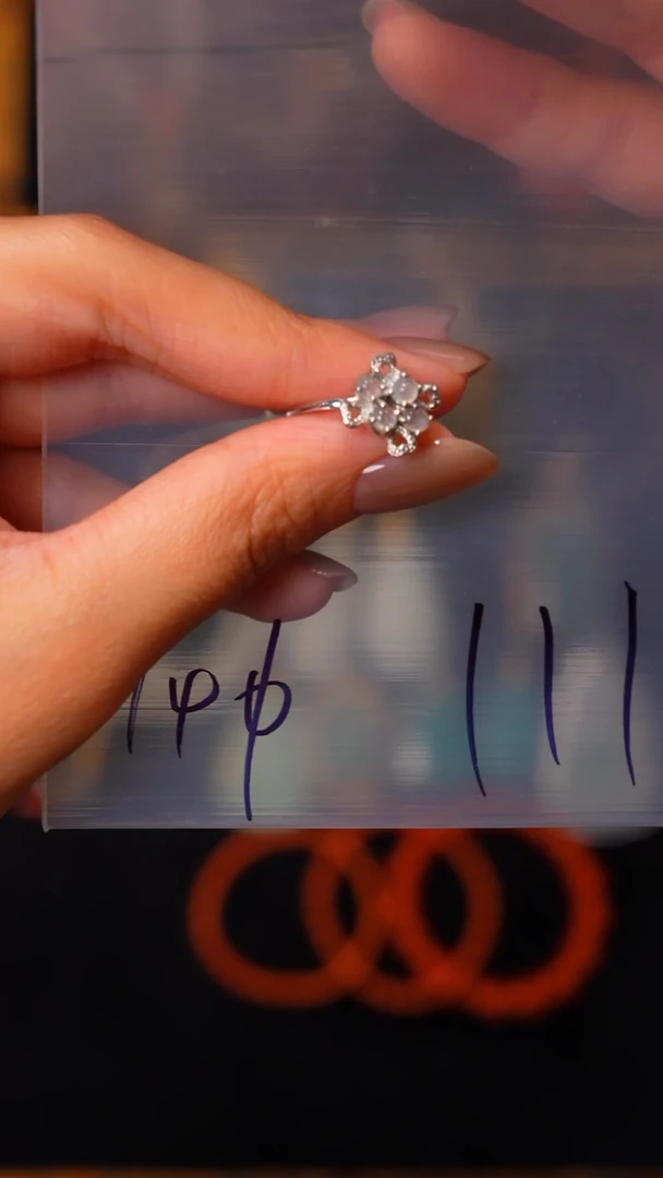 银S925镶嵌戒指翡翠惺***～见山文玩珠宝回血