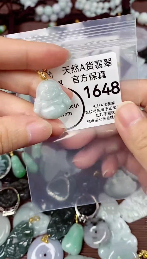 【闪购商品】翡翠颈饰未镶嵌天然A货翡翠1648