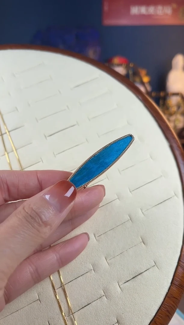 【闪购商品】边夹珐琅景泰蓝发夹