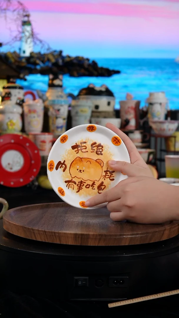 陶瓷便携款景德镇手工手绘陶瓷