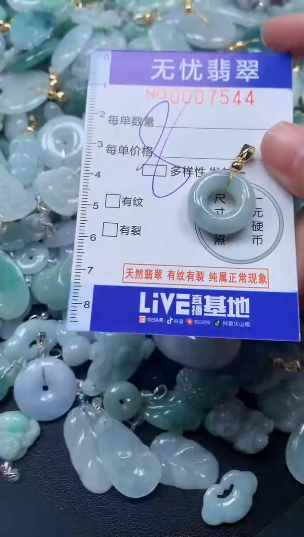 颈饰未镶嵌翡翠7544