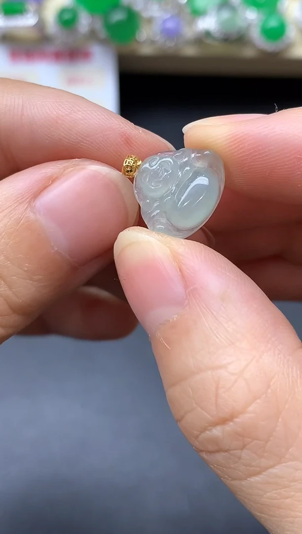 颈饰18K金镶嵌翡翠5中国好珍宝