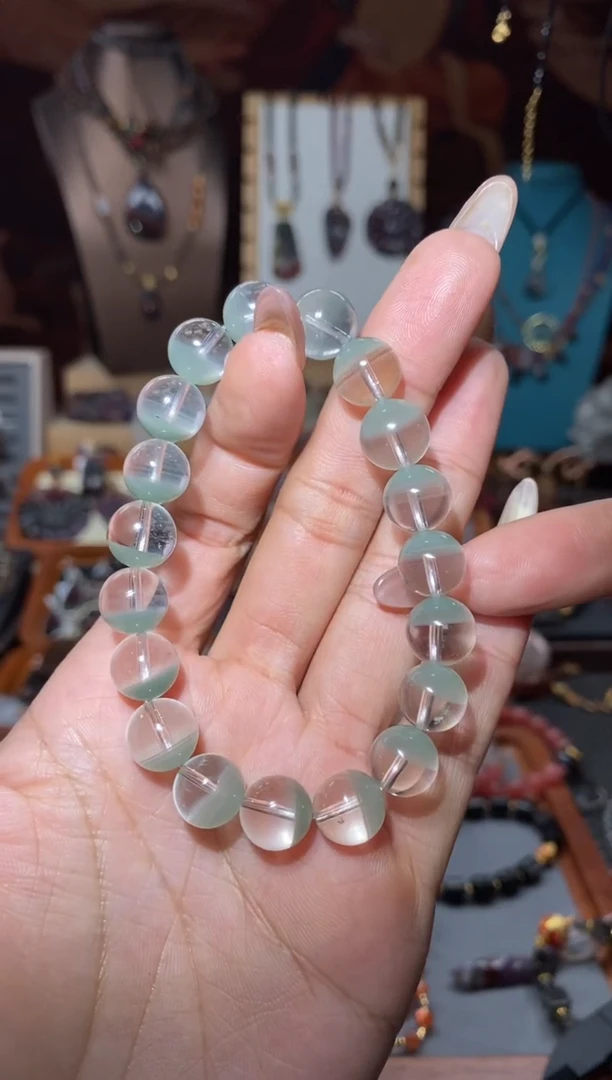 【闪购商品】水晶手串未镶嵌翠幽灵半盆10+mm