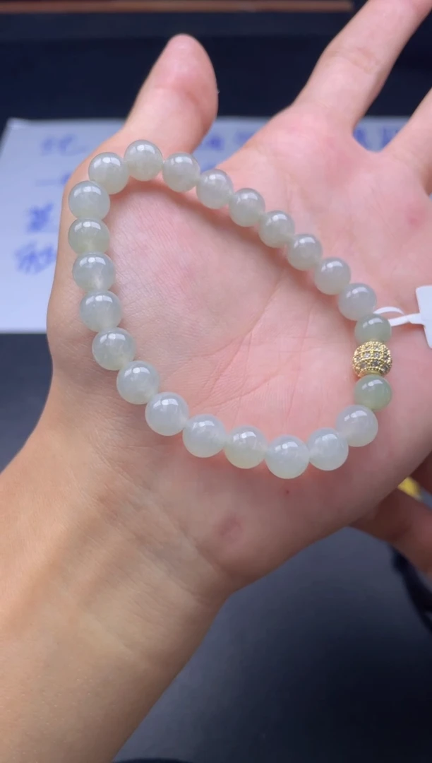 未镶嵌定制翡翠珠串卡8