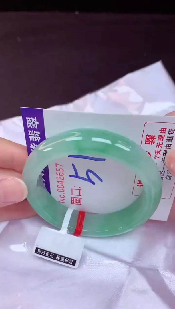 未镶嵌手镯翡翠51（48小时鉴赏期 ）
