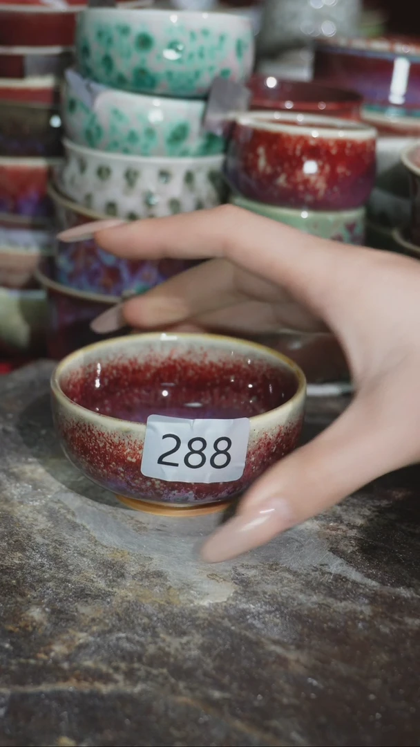 摆件精品窑变钧瓷茶器