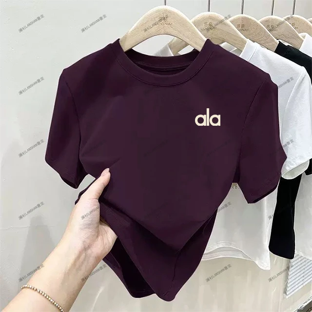 【ala】圆领短袖T恤夏2025新款冰凉感上衣