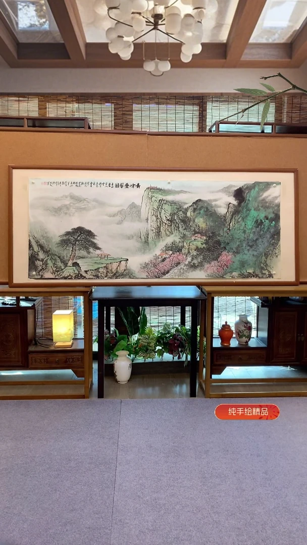 国画国画纯手绘纯实木205*85cm