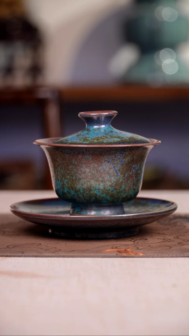 盖碗瓷钧窑珍品茶器盖碗12