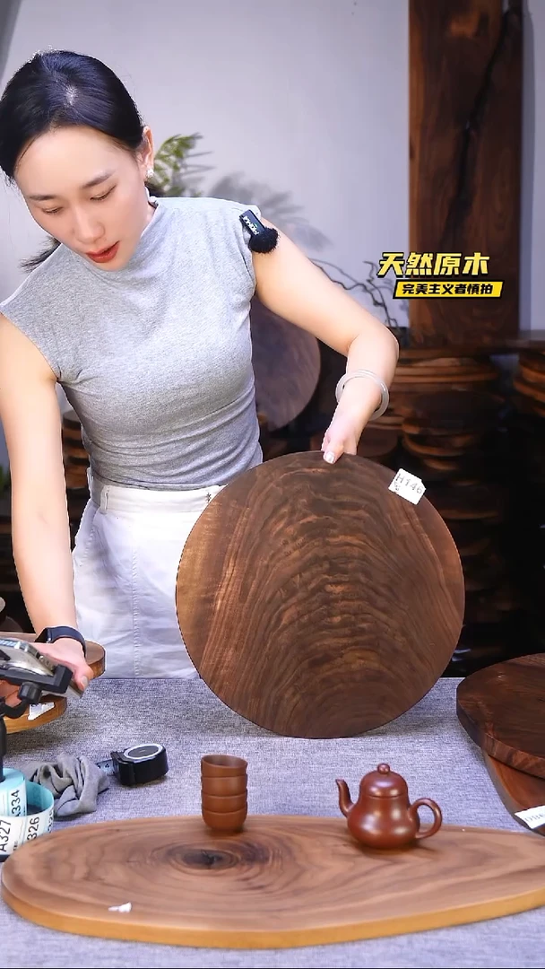 木北美黑胡桃原木.干裂疤结不属于商品质量问题完美主义者慎拍