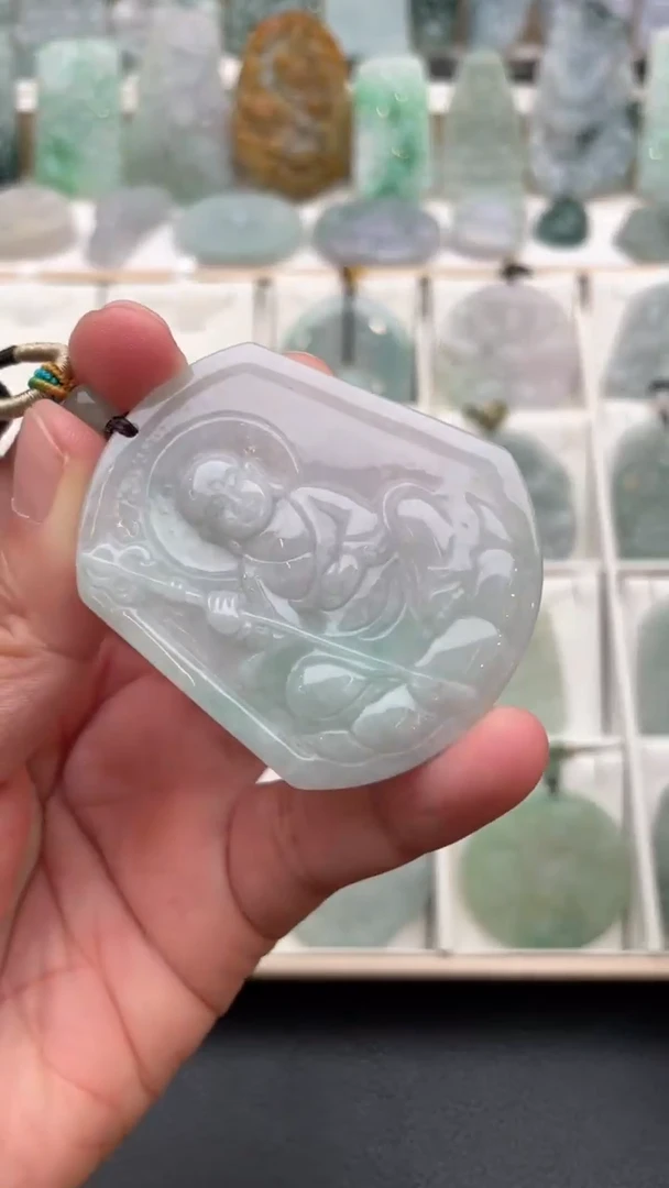 颈饰未镶嵌翡翠天然缅甸翡翠A货38