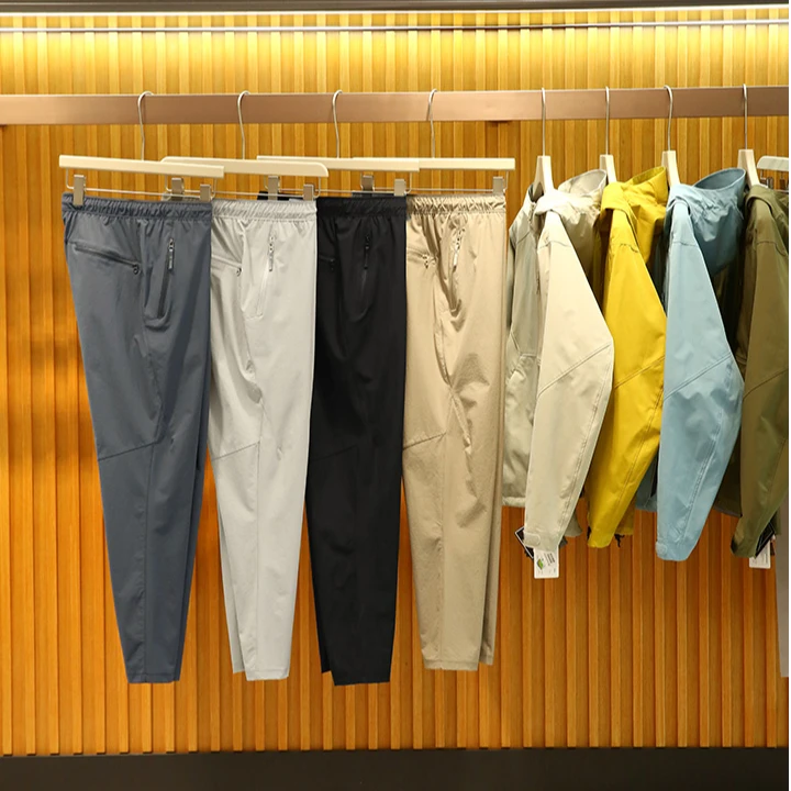 袅家早秋新款3D式立体剪裁四面弹力高透气高防水速干长裤休闲裤男