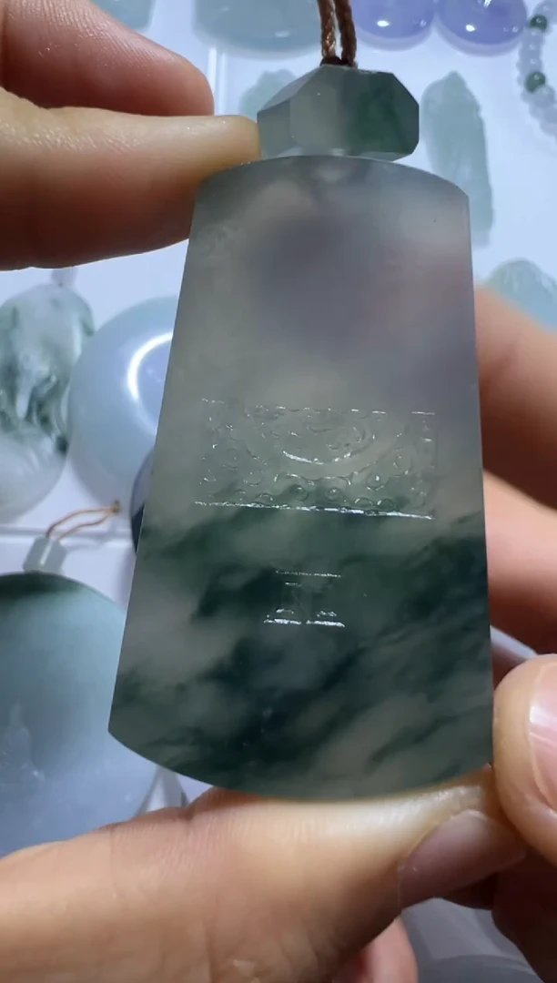 未镶嵌定制翡翠无事牌