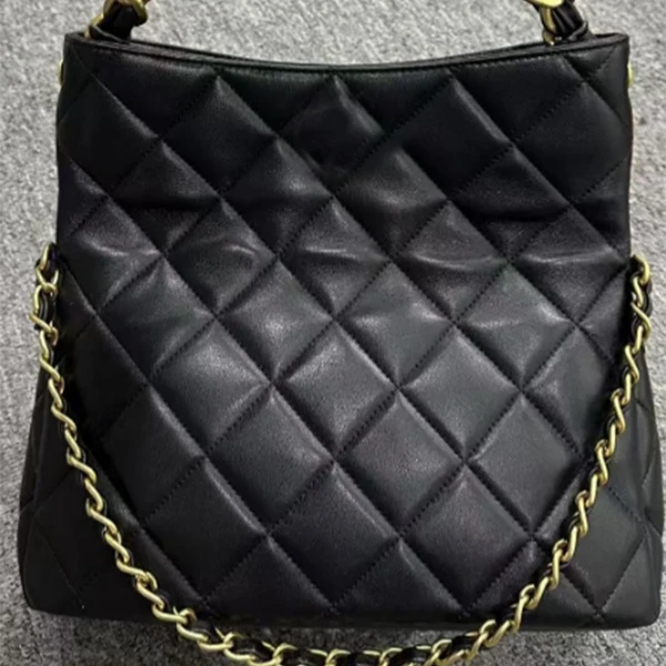 WEIGE【黑色】牛皮手提单肩腋下斜跨包 BV8754-小号黑色