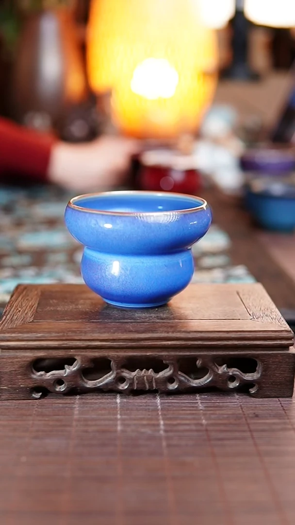 233 霜花结晶釉 钧瓷主人杯 何世超