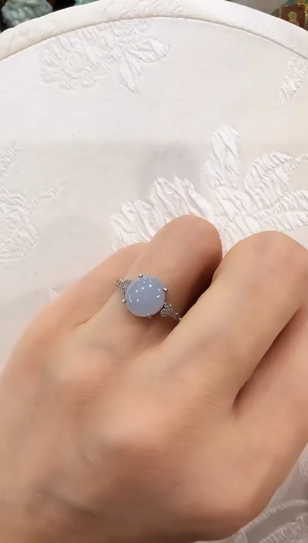 翡翠银S925镶嵌颈饰国风