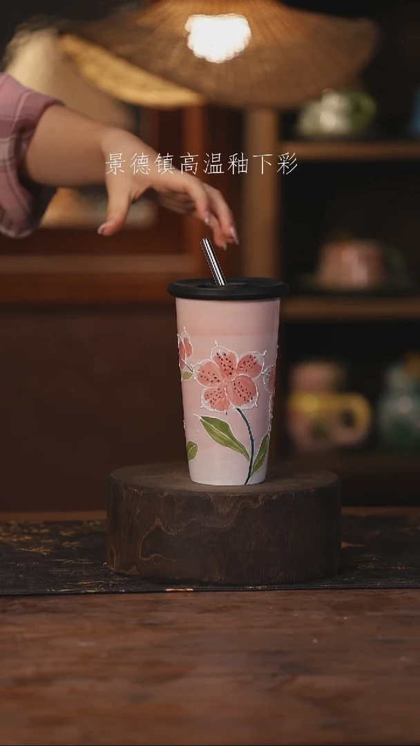 陶瓷景德镇高温釉下手绘陶瓷463