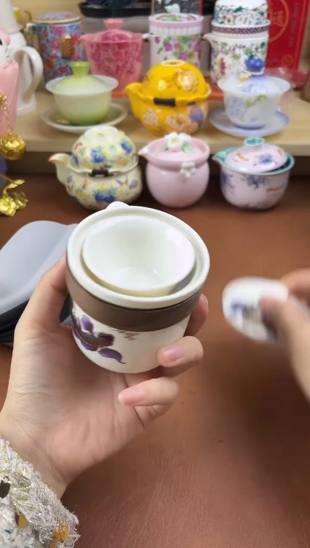 陶陶瓷茶具摆件旅行套组