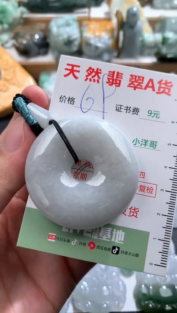 翡翠未镶嵌吊坠(不含链)1