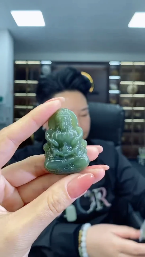 【闪购商品】和田玉颈饰未镶嵌观音清货3