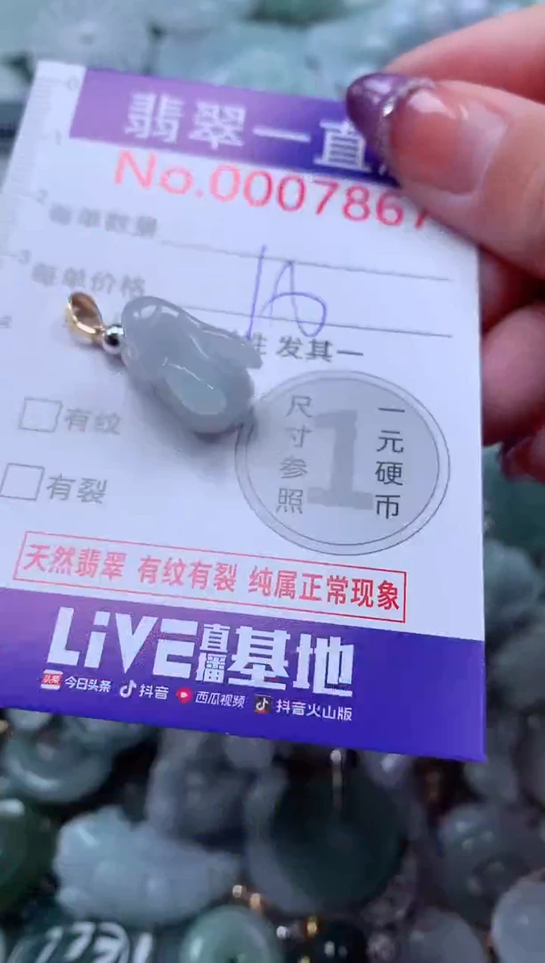 翡翠未镶嵌吊坠(不含链)7867