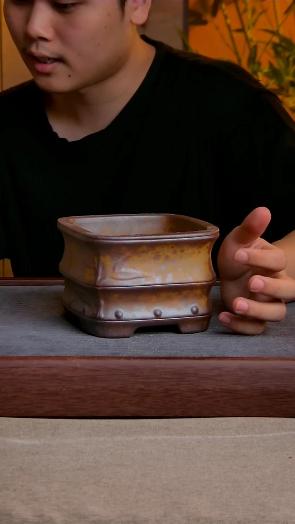 紫砂花盆12*8内径紫砂花盆