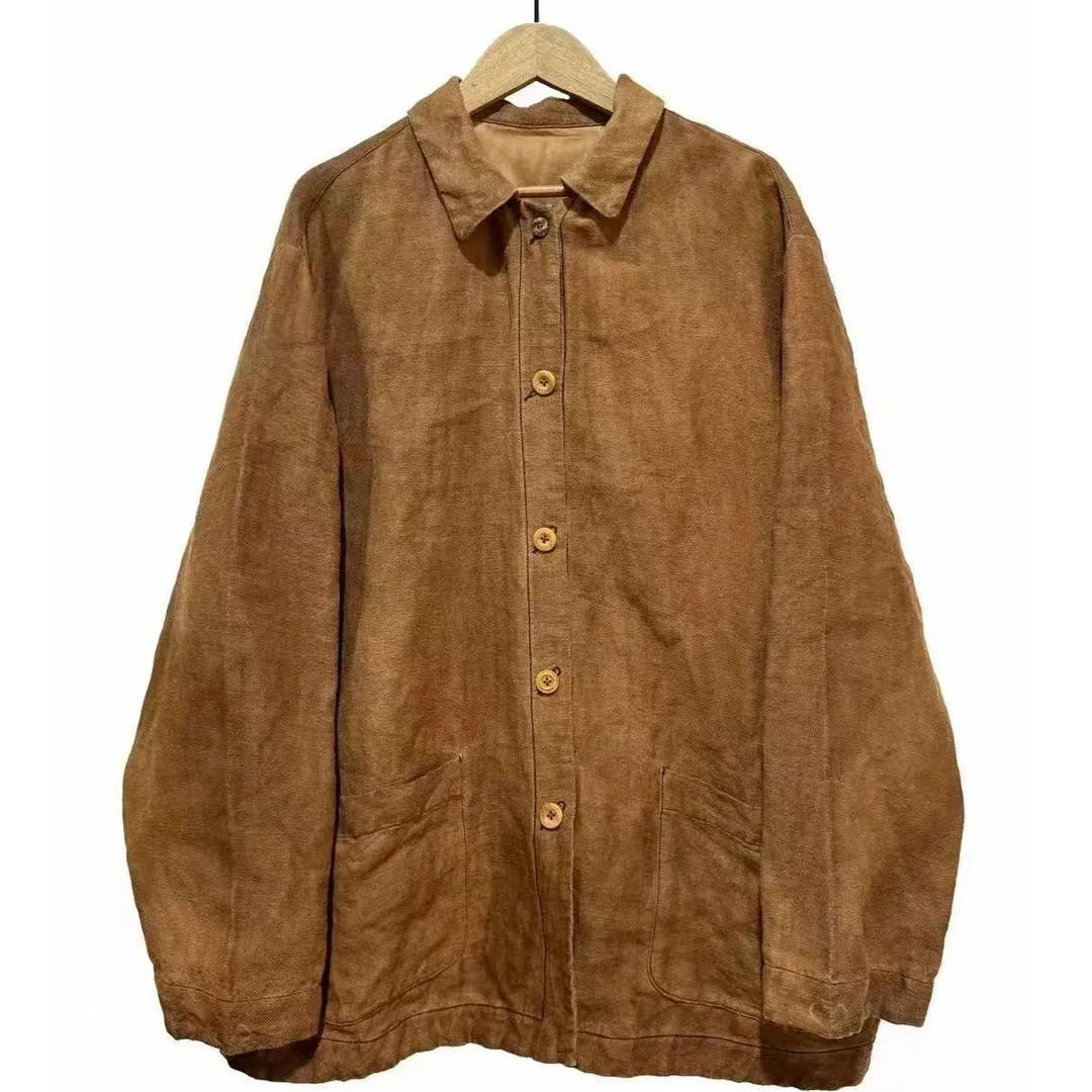 左岸迷香汉麻宽松短外套Z25SS9005