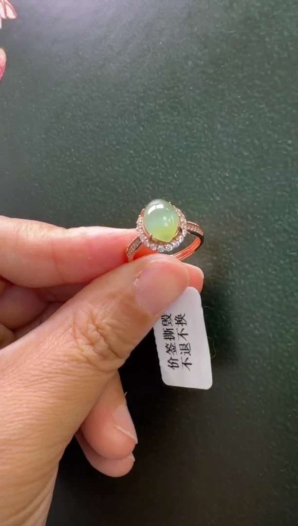 银S925镶嵌戒指和田玉戒指