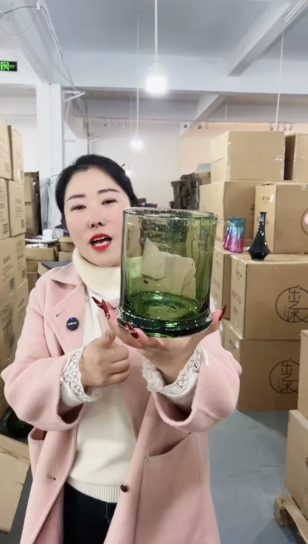 【闪购商品】玻璃花伴你花瓶-微瑕-3C64