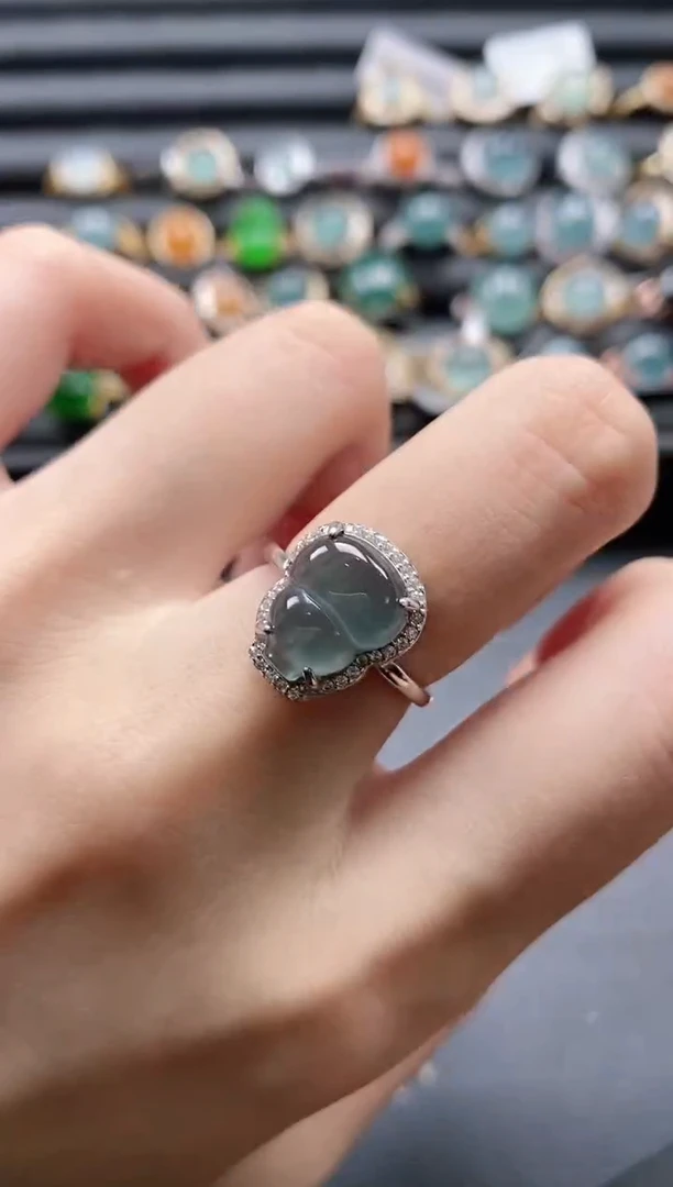 【闪购商品】翡翠戒指银S925镶嵌1111