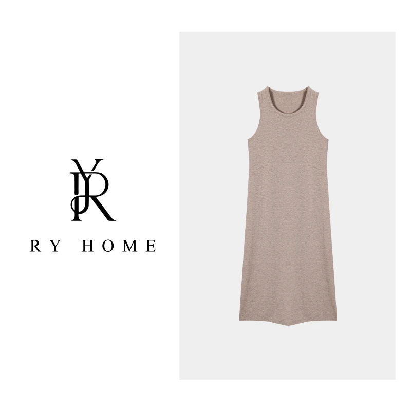 【容雨RYHOME】新款吊带羊毛长裙L1274